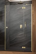 Radaway Essenza 8 Brushed Gold Dwj drzwi wnękowe 100cm prawe szczotkowane złoto/szkło przejrzyste 10480612-01-01R/10460337-99-01R