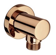 Roca kolanko ścienne Aqua ROUND 1/2" do podłączenia natrysku z powłoką Everlux-PVD Rose Gold A5B1450RG0