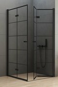 New Trendy New Soleo Black 80x90x195 cm kabina prostokątna przejrzyste D-0287A/D-0290A