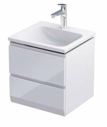 Oristo Brylant szafka podumywalkowa wisząca 49x50x45 biały połysk OR36-SD2S-50-1-V3