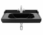 Roca Carmen umywalka ścienna z 1 otworem 80x50cm czarna A3270A0560