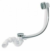 McAlpine syfon wannowy z korkiem automatycznym pokrywa stal szczotkowana HC31M-S2-SN