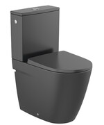 Roca Ona Rimless miska do kompaktu Czarny Mat A342688080