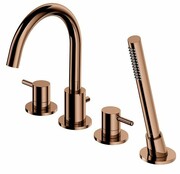 Omnires Y bateria wannowa 4-otworowa miedź połysk Y1232CP ___ RABAT W KOSZYKU! ___