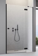 Radaway Essenza 8 Black Dwj drzwi wnękowe 90cm prawe czarny mat/szkło przejrzyste 10480612-01-01R/10460237-54-01R