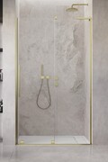 Radaway Furo SL Brushed Gold DWJ drzwi prysznicowe 100cm prawe szczotkowane złoto 10307522-99-01R/10110480-01-01