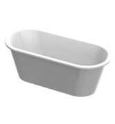 Omnires Paris wanna 156x69cm wolnostojąca biały połysk PARIS156BP ___ RABAT W KOSZYKU! ___