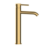 Oltens Molle bateria umywalkowa stojąca wysoka złoto szczotkowane 32400810