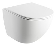 Omnires Ottawa miska WC wisząca + deska wolnoopadająca biały mat OTTAWAMWBM