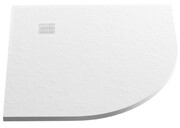 New Trendy Mori brodzik konglomeratowy półokrągły 90x90x3 cm biały B-0451