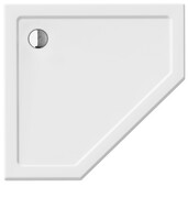 New Trendy New Azura brodzik akrylowy pięciokątny 80x80x5 cm biały B-0415