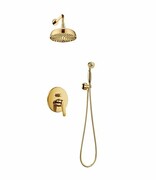 Omnires Art Deco kompletny zestaw podtynkowy złoty połysk SYSAD27GL ___ RABAT W KOSZYKU! ___