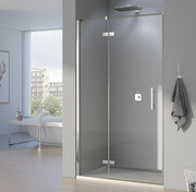 SanSwiss Pur PU13P Drzwi 1-częściowe 120cm profil chrom szkło przejrzyste Lewe PU13PG1201007