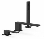 Tres Slim-Tres Bateria wannowa trzyotworowa z słuchawką czarny mat 20216103NM