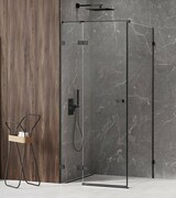 New Trendy Avexa Black kabina prostokątna 80x100x200 cm przejrzyste lewa EXK-1566