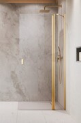 Radaway Nes KDD II Gold kabina walk-in 100cm prawa złoty połysk szkło przejrzyste 10031100-09-01R