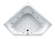 Riho Austin wanna wielokątna 145x145cm z hydromasażem Bliss lewa B005011005