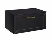 Besco Dexa szafka podumywalkowa 80x50x40cm czarna, uchwyt złoty SUD-854-CZ