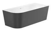 Roca Raina wanna wolnostojąca przyścienna biało czarna prawa 170x75cm A2486670K0