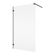 Ronal ANNEA ANTW1 Black Line Ścianka wolnostojąca Walk-in 70x200 cm z uchwytem kątowym czarny mat ANTW107000607