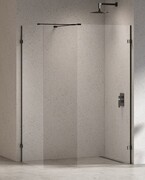 New Trendy Eventa Black Chrome kabina walk-in 120x90x200 cm przejrzyste czarny połysk EXK-6342