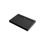 Excellent Forma Compact X brodzik prostokątny 120x90 cm struktura, czarny mat BREX.1403.120.090.BLC