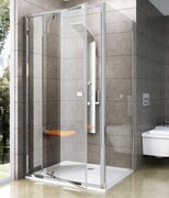 Ravak Pivot PPS ścianka prysznicowa 90cm aluminium transparent Anticalc 90G70C00Z1