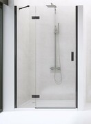 New Trendy New Renoma Black drzwi wnękowe 100x195 cm przejrzyste lewe D-0197A