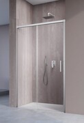 Radaway Idea 8 DWJ Brushed Nickel drzwi wnękowe 130cm lewe szczotkowany nikiel 10330670-91-01L/10350603-01-01