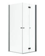 Radaway Nes Black KDD B / KDD I kabina 100x100cm prawa czarny mat/przejrzyste 10024100-54-01R/10015100-54-01L