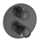 Roca T-1000 bateria wannowo prysznicowa termostatyczna podtynkowa Brushed Titanium Black EVERLUX-PVD A5A0D09NM0