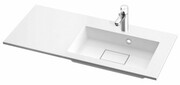 Marmorin Lira 900 umywalka wpuszczana w blat 90x39 z przelewem i bez otworu na baterie prawa 640090920210