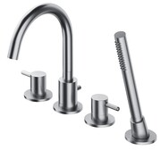 Omnires Y Bateria wannowa 4-otworowa nikiel szczotkowany Y1232NI