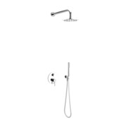 Excellent PI zestaw prysznicowo-wannowy podtynkowy 3 funkcyjny z deszczownicą 25 cm chrom AREX.SET.1247CR