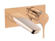 Roca INSIGNIA bateria umywalkowa podtynkowa ścienna Rose Gold EVERLUX-PVD A5A353ARG0