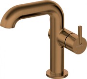 Deante SILIA Bateria umywalkowa z prostokątną wylewką brąz szczotkowany BQS_C24M