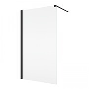 Ronal ANNEA ANTW1 Black Line Ścianka wolnostojąca Walk-in 75x200 cm z profilem przyściennym czarny mat ANT107500607