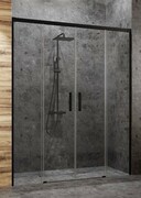 Radaway Idea Black Dwd drzwi wnękowe 190cm czarny mat/szkło przejrzyste 387129-54-01