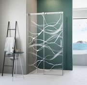 Grawer na szkle dla kabin Radaway wzór Pool