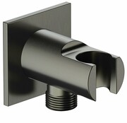 Omnires przyłącze kątowe mosiężne z uchwytem na słuchawkę antracyt 8873C/KAT ___ RABAT W KOSZYKU! ___