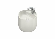 Roca Beyond umywalka ścienna 43x43cm beige A3270B1650