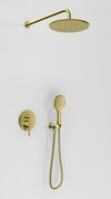 Kohlman Axel Brushed Gold zestaw prysznicowy złoto szczotkowane QW210AGDBR25