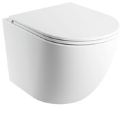 Omnires Ottawa Silent Power™ miska WC wisząca + deska wolnoopadająca biały mat OTTAWASPMWBM
