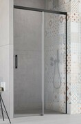 Radaway Idea Black Dwj drzwi wnękowe 125cm prawe czarny mat/szkło przejrzyste 387023-54-01R