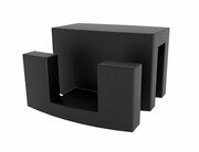 Radaway czarny wieszak na kabinę prysznicową 6mm i 8mm WR-054