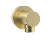 Roca kolanko ścienne Aqua ROUND 1/2" do podłączenia natrysku Brushed Gold (Everlux-PVD) A5B1450VA0