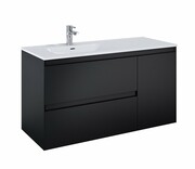 Elita Split szafka podumywalkowa z koszem cargo lewa 120x63x46cm czarny mat 168167