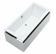 Schedpol Schedline Vinca SET wanna prostokątna z nośnikiem styropianowym 180x80cm 3WST.VS3P-18080