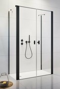 Radaway Nes Black DWD+2S kabina 75x100x75cm czarny mat/szkło przejrzyste 10040075-54-01/10035100-54-01/10040075-54-01
