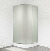 Duso kabina prysznicowa półokrągła 90x90x184cm chinchilla DS402C